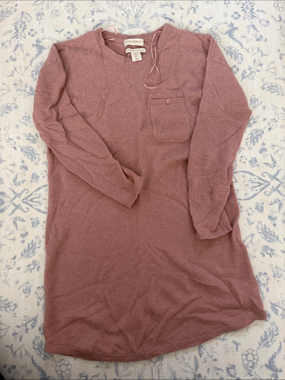 Cynthia Rowley 100% cashmere nightgown